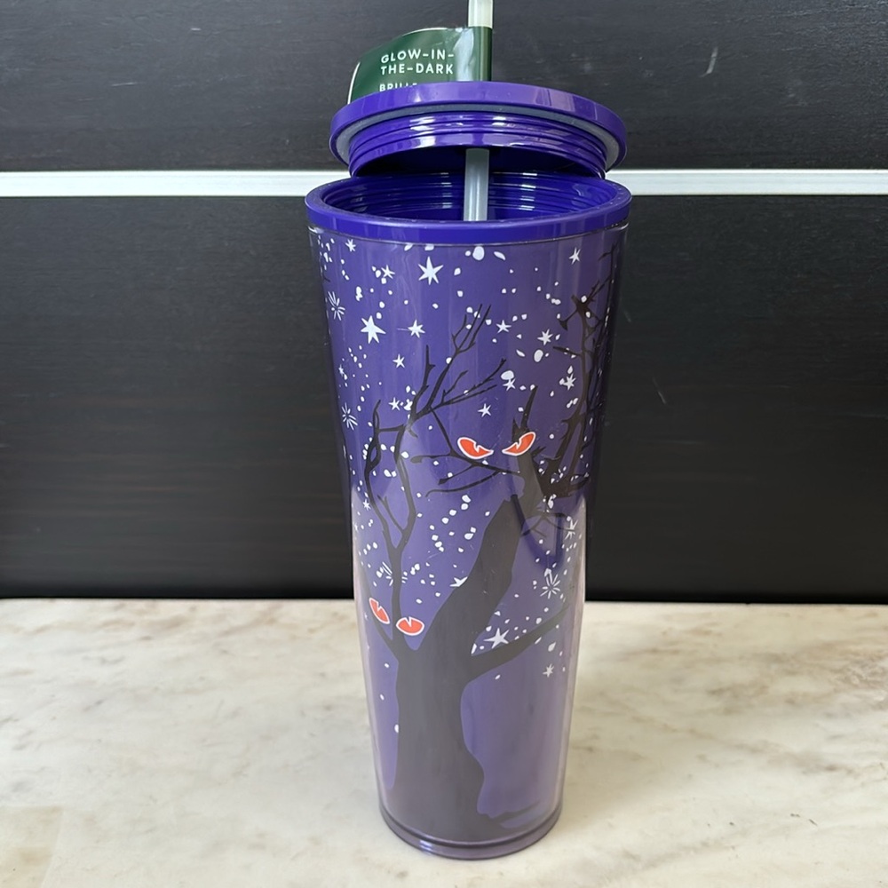 Starbucks 2022 Halloween Tree Glow in the Dark Venti 24 oz. Cold Cup Tumbler